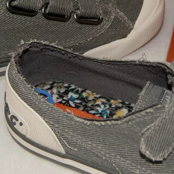 NIB Rocket Dog Gray Canvas Sneakers, US Women Size 6.5 - Picture 8 of 9